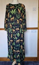 Luella Navy Safari Print Midi