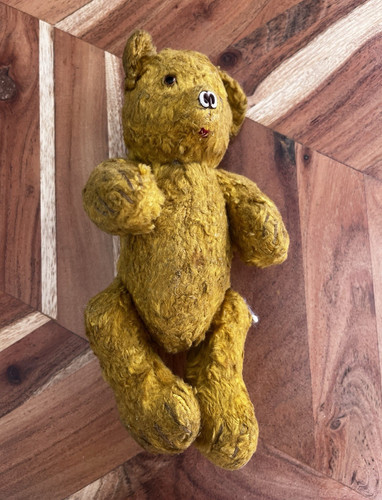 Very old brown vintage teddy - vintage,