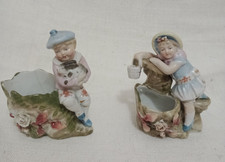 Pair of Victorian  German Conta & Boehme Spill Holders/Match Holders Fairings