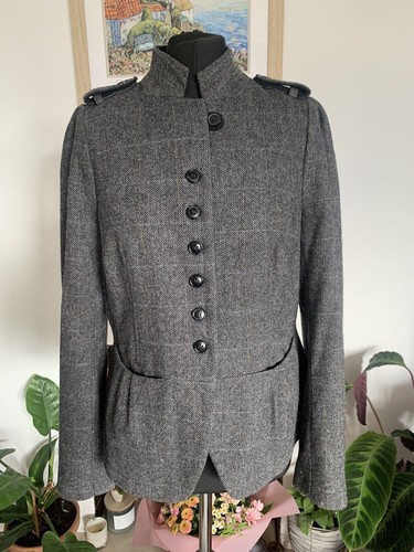 Zara checked grey - wool, mix