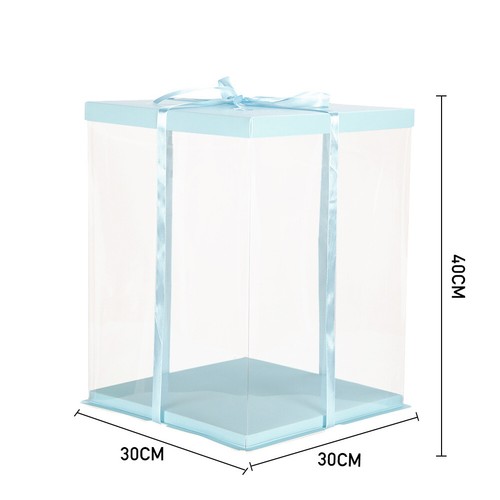 Large clear pvc gift boxes - large,