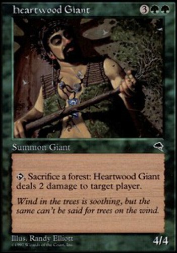 Heartwood giant tempest mtg - tempest,