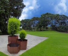 Hexagon-Shaped Rustic Steel