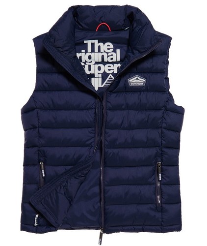 Superdry gilet fiji blue - blue, body