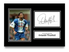 Orlando Trustfull Signed A4 Photo Autograph Card Sheffield Wednesday Gift COA