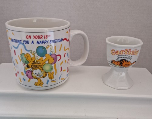 Garfield 18th birthday mug - garfield,