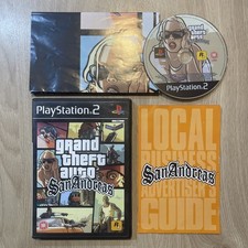 Grand Theft Auto: San Andreas GTA with Map Poster - Sony PS2 Game PAL UK