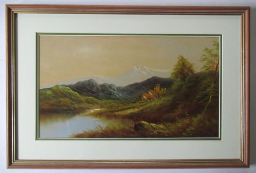 Large antique vintage lake - large,