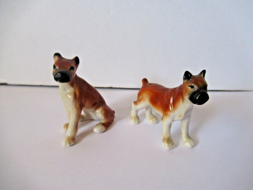 Boxer dog figurine bulldog - dog,