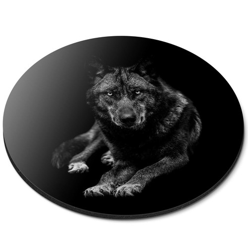 Round mouse mat calm black - round,