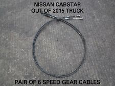 NISSAN CABSTAR PAIR OF 6 SPEED GEAR CABLES - OUT OF 2015 TRUCK DONE 30,000 MILES