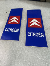 Citroen Period  Self  Adhesive vinyl  Number Plate Sticker Badges -- Pair Nos