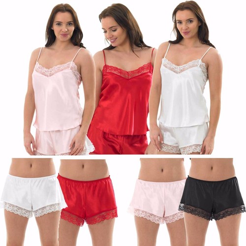 Ladies satin silk lace - silk, front