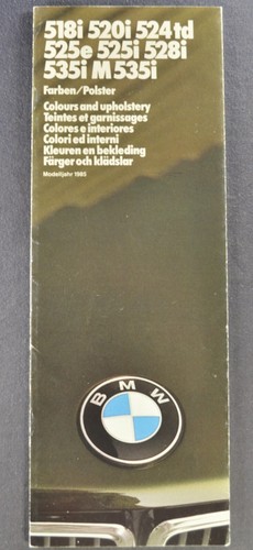 1985 bmw colors upholstery - 1985,