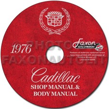 1976 Cadillac Shop Manual and