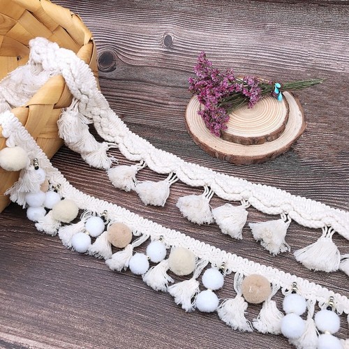 Bohemian cotton tassel - bohemian, pom