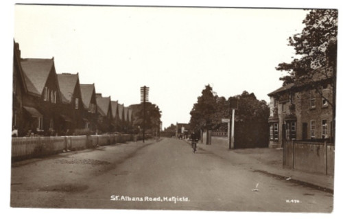 Postcard st albans road - r/p, of