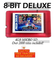 SEGA MEGADRIVE EVERDRIVE GENESIS FLASH  CARTRIDGE CUSTOM SD MULTI CART RED