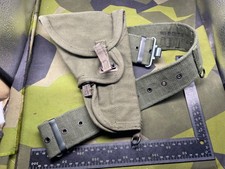 Original British Army 58 Pattern Webbing Belt & Matching Holster