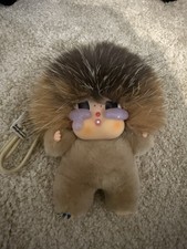 Real fur crying baby doll toy