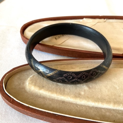 Vintage tribal bracelet - bracelet, black