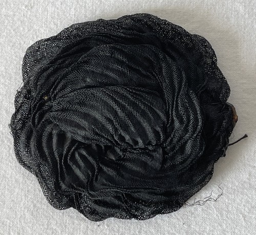 Vintage black silk masonic - black,