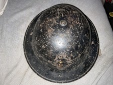 Ww2 Civil Defence Black Helmet