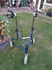 Tri Wheel Steel, Walker  Foldable, Blue