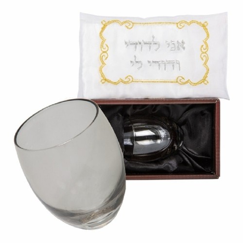 Groom chuppah glass - chuppah, grey