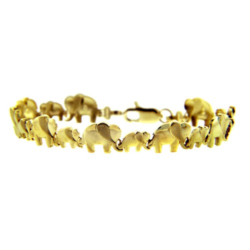 Gold bracelet the elephant - gold,