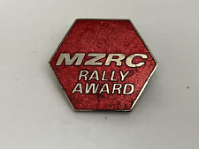 Vintage Motorcycle Lapel Pin MZRC MZ Riders Club Rally Award Enamel Pin Badge