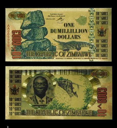 Zimbabwe dumillillion - zimbabwe, 1