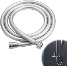 Smooth Matt Silver Shower Hose