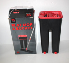 Multi-Functional Wash & Dry Mop and Bucket Set Flat Squeeze + 2 Pads