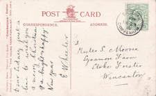 BROMHAM CHIPPENHAM c1910 CIRCLE PM ON POSTCARD TO WINCANTON Moore