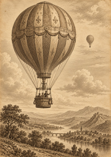 Vintage hot air balloon - 27.,