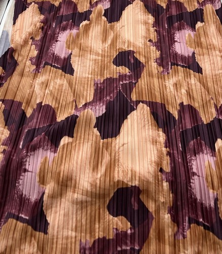 Bronze purple printed - printed, plisse