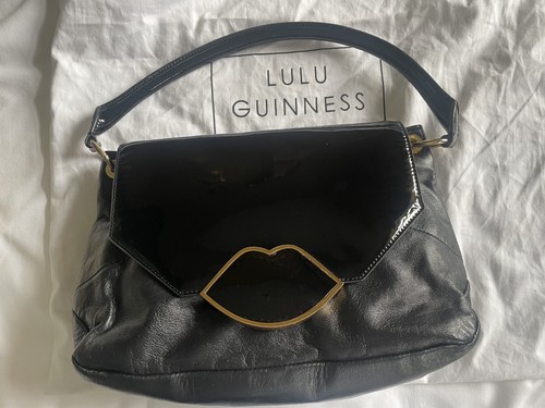 Lulu guinness black leather - guinness, &