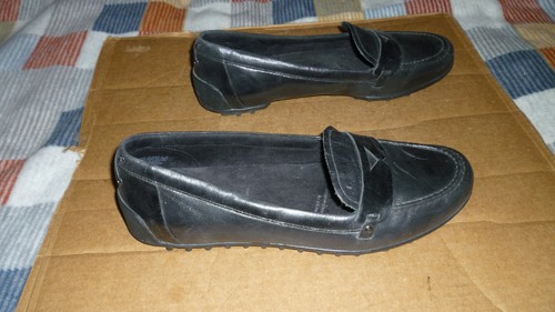 Rockport black leather - black, ashore