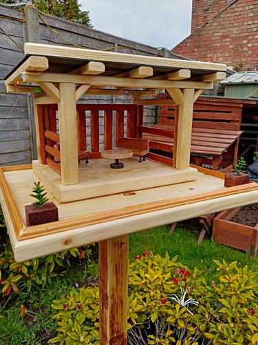Wooden freestanding bird - wooden, table