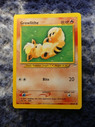 Growlithe 105 neo destiny - growlithe,