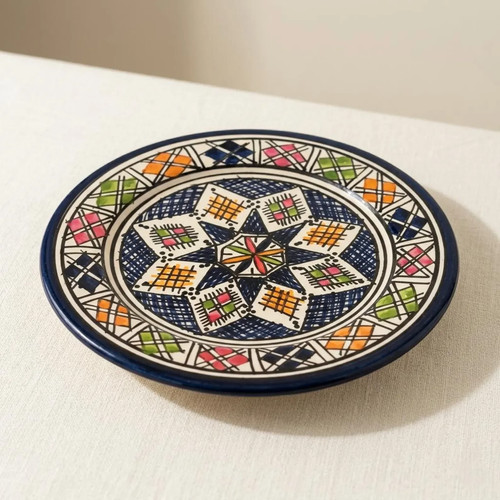 Hand painted moroccan safi - moroccan,