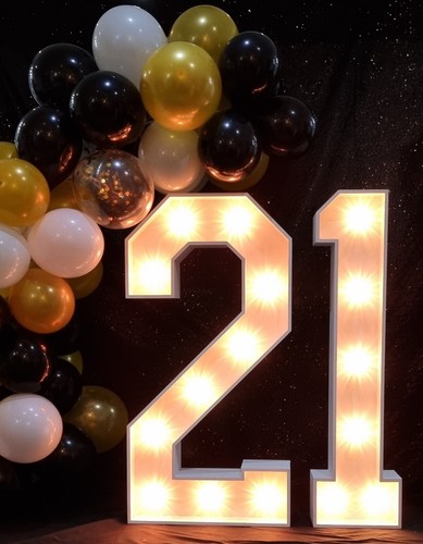 Hire 4ft light up 21 - -,