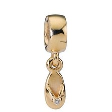 PANDORA Gold RETIRED 14k Flip