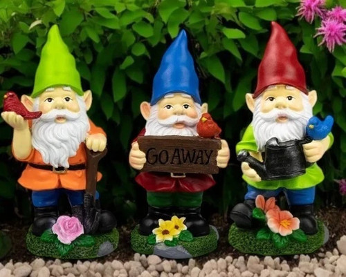 Garden gnome ornaments funny - gnome,