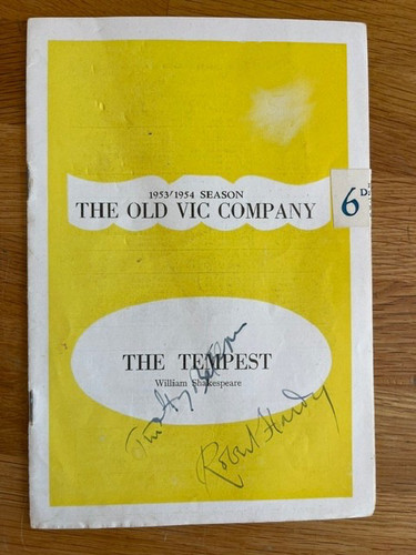 The tempest old vic - vic, programme