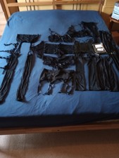 Sexy lace underwear, with extra items; opera gloves, suspenders belts etc.