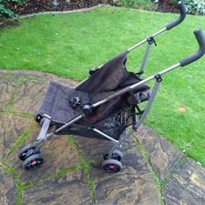 Mamas & Papas Cruise Buggy/Stroller : Black : Lightweight : with Clip on Hood 