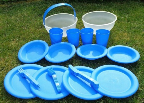 Picnic set settings bowls - picnic, set.
