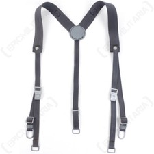 German Grey Webbing Y-Straps - Suspenders Braces Army Military Surplus Soldier